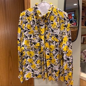 Don Sayres long-sleeved, collared blouse.